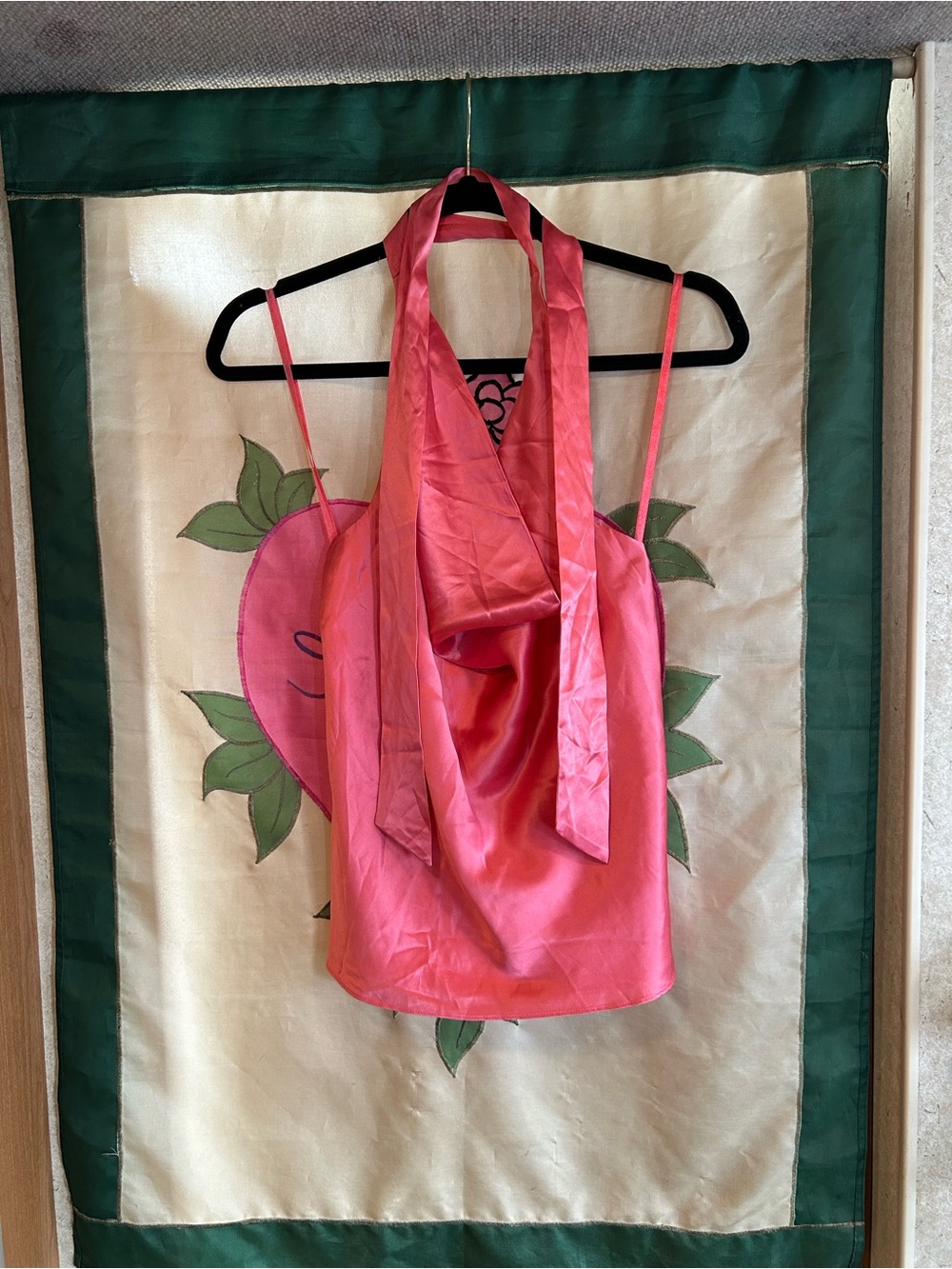 Banana Republic - Satin Halter Tie salmon color Camisole